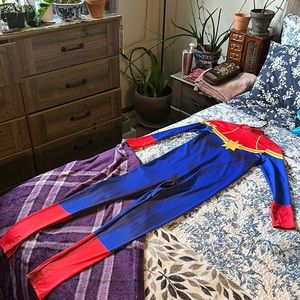 Captain Marvel Cosplay Zentai Suit size M
